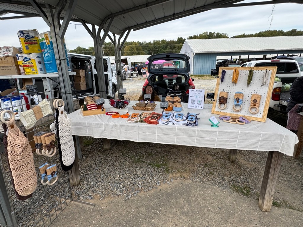 My first ever booth set up at the barnyard flea&nbsp;market